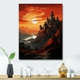 thumbnail image 2 of Designart "Castles Sunset form II" Castles Metal Wall Decor, 2 of 5