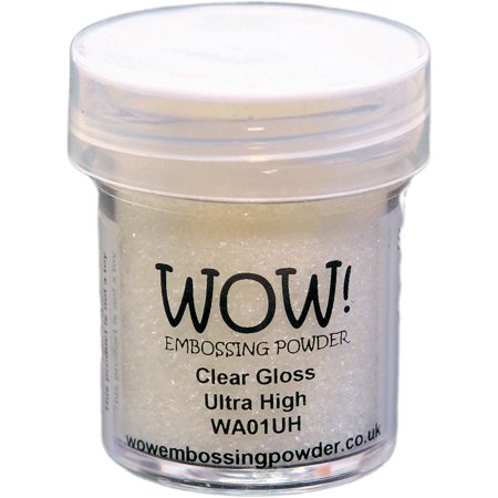 Tsukineko Embossing Powder - WOW! Embossing Powder Ultra High 15ml-Clear Gloss