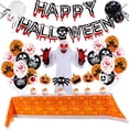 thumbnail image 2 of Decoraciones De Halloween Conjunto De Globos De Halloween Bloody Handprint Banner Paper Ghost Party Decor Para School Bar seitruly HA040343-01, 2 of 6