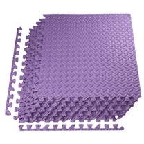 24 Sq Ft Puzzle Exercise Mat with EVA Foam Interlocking Tiles for Exercise, Gymnastics and Home Gym Protective Flooring- Pack of 6, 24 x 24 x 3/8 Inches