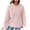 Pink, variant on IROINNID Hoodie Jacket for Women Casual Zipper Long Sleeve Solid Waffle Jacket Sport Loose Coat All-match Hoodie Jacket,Hot Pink
