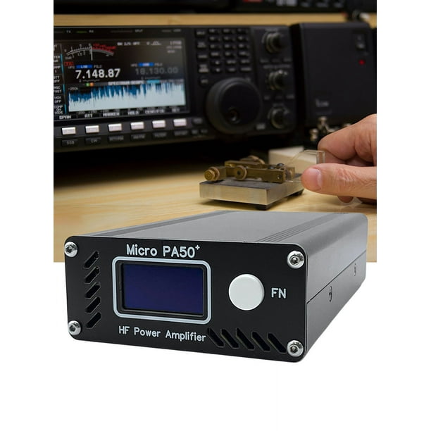 Amplificador De Potencia De HF Micro PA50 50W Para Radio Onda Corta - Incluye Medidor De Potencia/SWR Y Filtro LPF