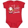 thumbnail image 3 of Inktastic My First Visit from Santa Boys or Girls Baby Bodysuit, 3 of 5