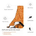 thumbnail image 3 of Balery Orange Glitter Print Towels - Luxurious Jumbo Bath Sheet - Highly Absorbent and Quick Dry Extra Large Bath Towel - Super Soft Hotel Quality Towel-31.5"x63", 3 of 8