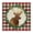 Plaid Winter Elk Wreath, variant on Stupell Industries Winter Bells Wreath Holiday Painting Wrapped Canvas Art Print Wall Art, 17 x 17