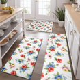 thumbnail image 2 of Pioneer Flower Floral Print Pattern Kitchen Rugs Sets Of 3,Kitchen Runner Rugs Non Skid Washable,Decorative Kitchen Floor Mats for Kitchen,Sink,Laundry,17X30 Inch + 17X47 Inch + 17X59 Inch, 2 of 6