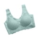 thumbnail image 4 of Sujetador de mujer Sujetador Hacer subir acolchado inalámbrico Sujetador deportivo de látex desmontable Ropa interior superior, Verde, L Advancent AP001365-02, 4 of 7