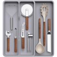 thumbnail image 1 of Organizador de cubiertos Lifewit, utensilio de cocina expandible, gris, 1 of 9