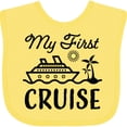 thumbnail image 3 of Inktastic My First Cruise with Cruise Ship and Palm Trees Boys or Girls Baby Bib, 3 of 4