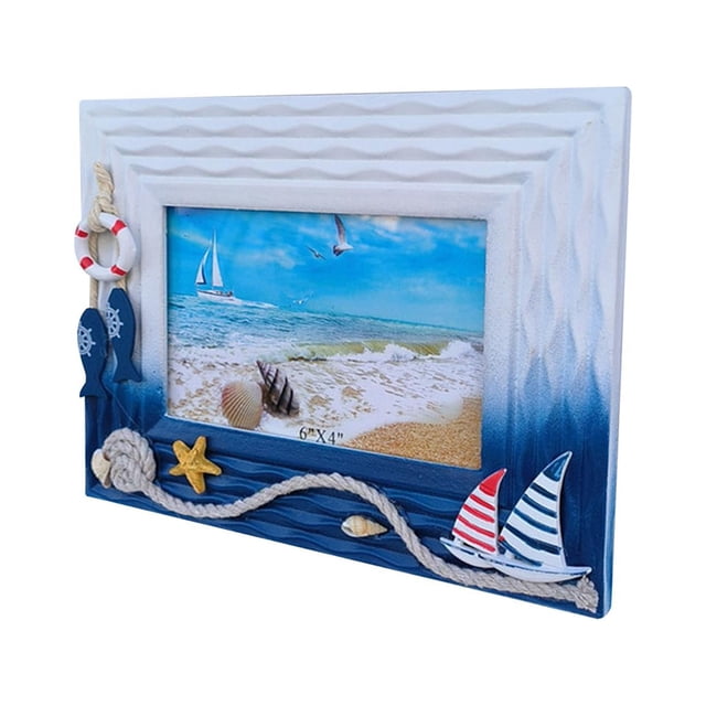 yuksok Nautical Photo Frame Decoration Desktop Poster Display Mediterranean Craft B