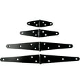 thumbnail image 4 of YIEMEEN Heavy Duty Strap Hinges Black Shed Door Gate Hinges with Screws Furniture Door Hardware for Fence Wood Gate Cabinet Door, 4 of 12