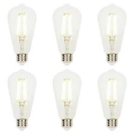Westinghouse 5289020 Pack Of (6) 13 Watt Dimmable St20 Medium (E26) Led Bulbs- 1600