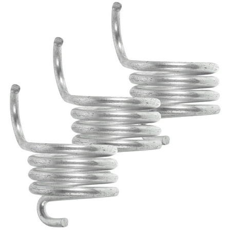 unbranded  3 Pcs Golf Cart Pedal Spring Metal Return Kit Ruler Throttle Silver