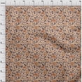 thumbnail image 4 of oneOone Velvet Orange Fabric Floral Retro Sewing Fabric By The Yard Printed Diy Clothing Sewing Supplies 58 Inch Wide, 4 of 5