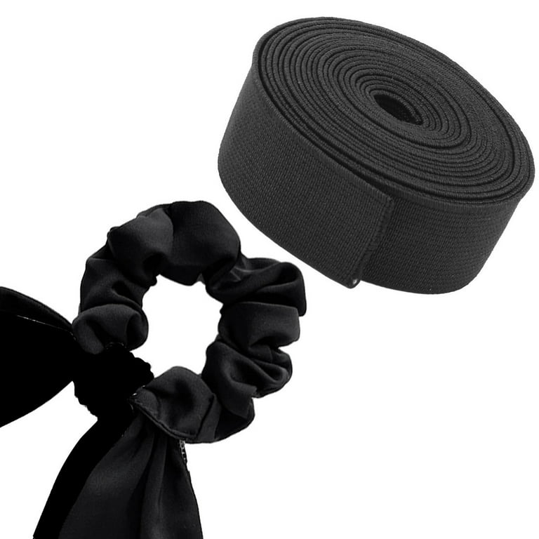Uxcell Polyester Sewing Handcraft Clothes Craft Elastic Band Black 2.7 Yards