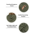 thumbnail image 4 of NISVIYA Womens Winter Plus Size Lightweight Hooded Sweatshirts Trendy Ribbed Solid Color Hoodies with Pocket Hood Sweater Pullover, 4 of 5