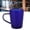 Blue, variant on Riousery 12.8 oz / 380ml High Borosilicate Glass Coffee Mug Thermal Insulated Blue Tea Cup with Handle Easy to Clean for Hot and Cold Beverages Perfect for Kitchen Hotel Cafe