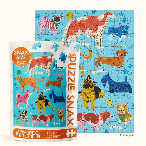 WerkShoppe Snax Pooches Playtime 100 Piece Puzzle