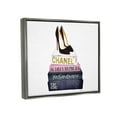 thumbnail image 5 of Stupell Industries Glam Fashion Book Set Black Pump Heels Luster Gray Framed Floating Canvas Wall Art, 24x30, by Amanda Greenwood, 5 of 5