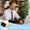 thumbnail image 4 of 4 Pcs Arm Cast Cover Elastic Short Fingerless Cast Cover Arm Removable Casts Covers Protector Arms Sleeve for Arms Wrist Bath Shower and the Sports Casts Protector(Black), 4 of 5