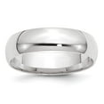 thumbnail image 6 of 14K White Gold 6mm Light Weight Comfort Fit Band Ring Size 12.5, 6 of 7