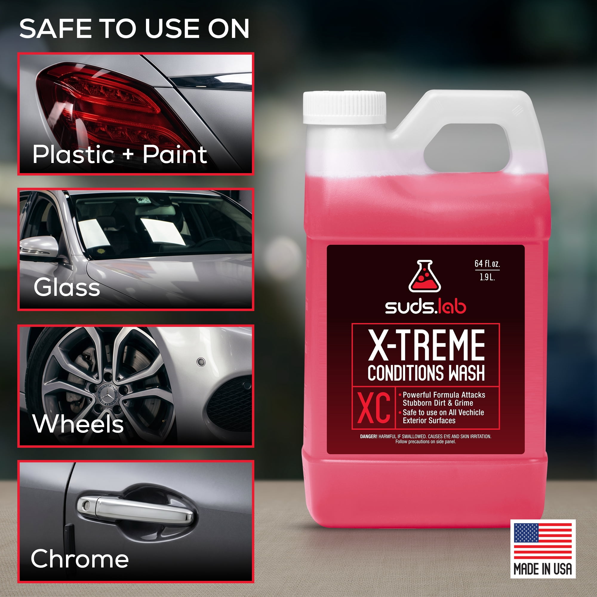 XC X-Treme Conditions Car Wash 64 oz - Advanced Dirt and Grime Remover