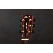 Cort Guitars FW Grand Regal Pao Ferro Bevel Arched Back LR Baggs Ebony Cut Acoustic Electric Guitar, Natural