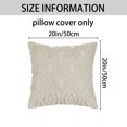 thumbnail image 5 of REGALWOVEN Set of 2 Shaggy Plush Throw Pillow Covers Couch Pillow Covers for Home Khaki-2 18" x 18", 5 of 6