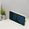 thumbnail image 4 of Escritorio moderno/reloj despertador digital de pared Temperatura Fecha Modo de semana USB Azul Zulema reloj despertador digital, 4 of 6