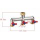 thumbnail image 5 of Divisor de grifo de jardín de latón, divisor de conexión de manguera de divisor de grifo de 3/4, conector de grifo de 3 vías con válvulas de encendido/apagado, adaptador de grifo para el jardín del, 5 of 5