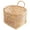 1888, variant on Decorative Boho Quilted Storage Basket Foldable Laundry Hamper With Handle for Nursery Bedroom (345)