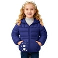 thumbnail image 4 of Staki Baby Boys Toddlers Winter Coats Puffer Jacket Hooded Down Snow Jacket Coat Outerwear Snow Jackets for Kids(Navy,18-24 Months), 4 of 6