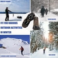 thumbnail image 5 of Sktrjpolfis 10-Stud Antislip Spikes for Shoes Boots Non-Slip Rubber Ice Cleats for Snow Ice Hiking Outdoor, 5 of 6