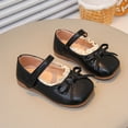 thumbnail image 6 of Viluyesy Girls' Dress Flats - Big Kids Spring Summer Leather Bow Shoes School Party Wedding Black Size 11, 6 of 10