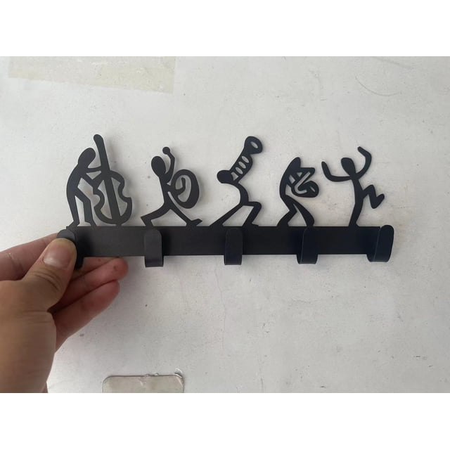 Perchero con forma de orquesta sinfónica, gancho de pared con forma de orquesta sinfónica, gancho para puerta, perchero de moda
