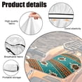 thumbnail image 6 of Renewold Heavy Duty ATV Seat Cover 25.2x10 Inch, Waterproof & UV Resistant ATV Accessories Decor for Off-Road, Hunting, Farming, Fits Yamaha Kodiak 450, Southwest American Tribal Teal Khaki, 6 of 7