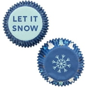 Great Value Let it Snow" Winter Themed Standard Cupcake Liners, 48-Count