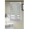 thumbnail image 3 of Homestock Asian Allure Cordless Celestial Sheer Double-Layered Window Roller Shade - 48" Width X 72" Length (Heather Gray) - Light Filtering Vinyl Window Privacy Blinds For Bedroom & Dining Room, 3 of 4