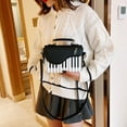 thumbnail image 3 of Women Piano Pattern Music Note Top Handle Satchel Mini Size Crossbody Tote Bag Purse, 3 of 6