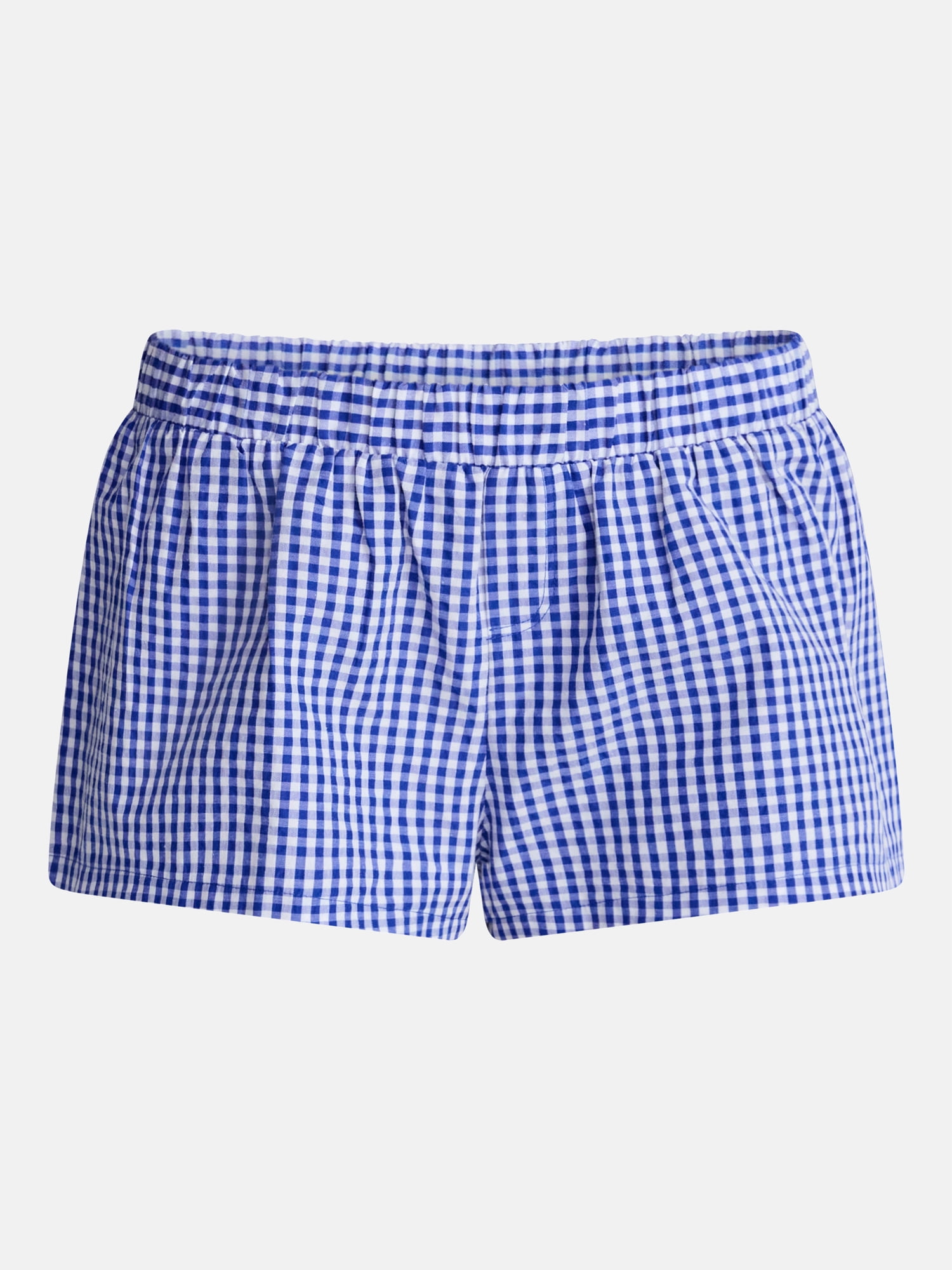 No Boundaries Game Day Gingham Shorts, 2'' Inseam, Women's XXS-XXL