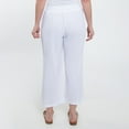 thumbnail image 5 of Elsie & Zoey Monroe Cotton Gauze Wide Leg Cropped Drawstring Pant for Women, 5 of 6