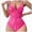 Y-Hot Pink, variant on Lace Bodysuit Spaghetti Strappy Underwire Sheer Corset Lingerie Push Up for Womens Skinny (Black,XL)