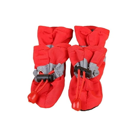 AITOCO Dog Boots 4 PCS Anti-Slip Pet Shoes Dog Rain Boots with Adjustable Drawstring Soft Breathable Anti-Slip Dog Paw Protector for Small Medium Dogs and Cats custody