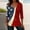 Red, variant on Avrnliq American Flag Patriotics Shirts Women USA 4th of July T Shirt Red White Blue Graphic 3/4 Sleeve Tee Tops
