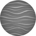 thumbnail image 1 of Ahgly Company Indoor Round Patterned Gunmetal Gray Area Rugs, 3' Round, 1 of 6