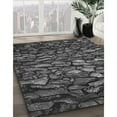 thumbnail image 3 of Ahgly Company Machine Washable Indoor Rectangle Transitional Charcoal Black Area Rugs, 2' x 4', 3 of 7