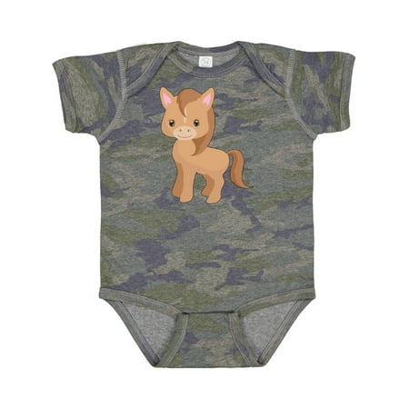 

Inktastic Cute Brown Pony Gift Baby Boy or Baby Girl Bodysuit