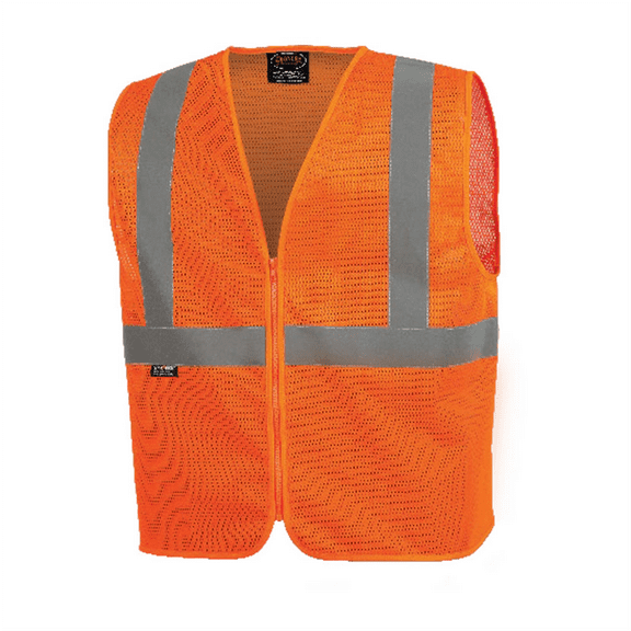 Pioneer Pioneer - Mesh Safety Vest No Pockets - Hi-Vis Orange - Size 3XL