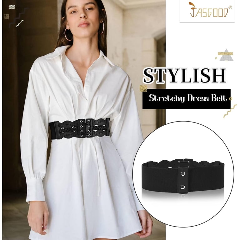 Women Elastic Wide Dress Belt 50S Stretchy Vintage Waist  display picture 3