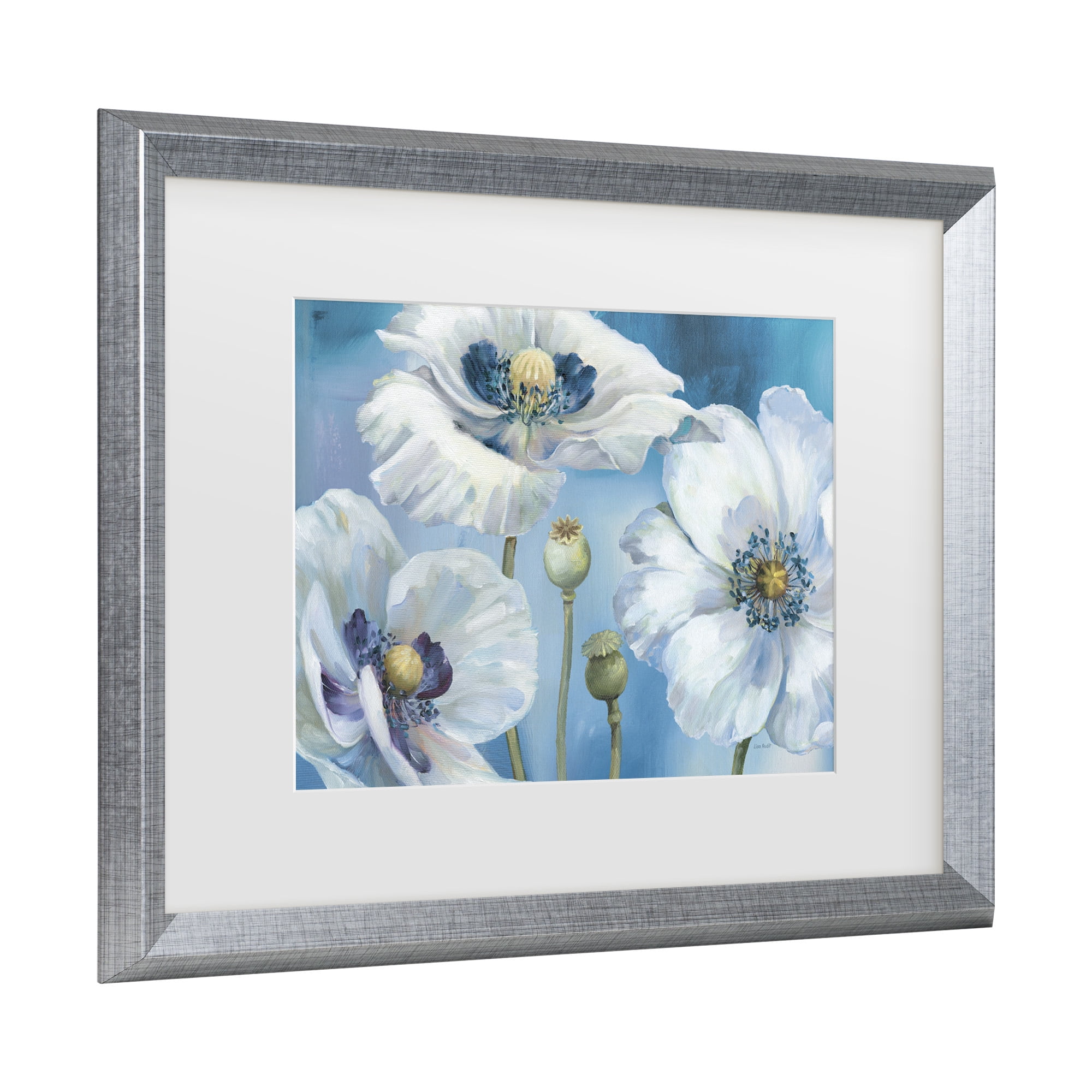 Trademark Fine Art 'Blue Dance I' Matted Framed Art by Lisa Audit